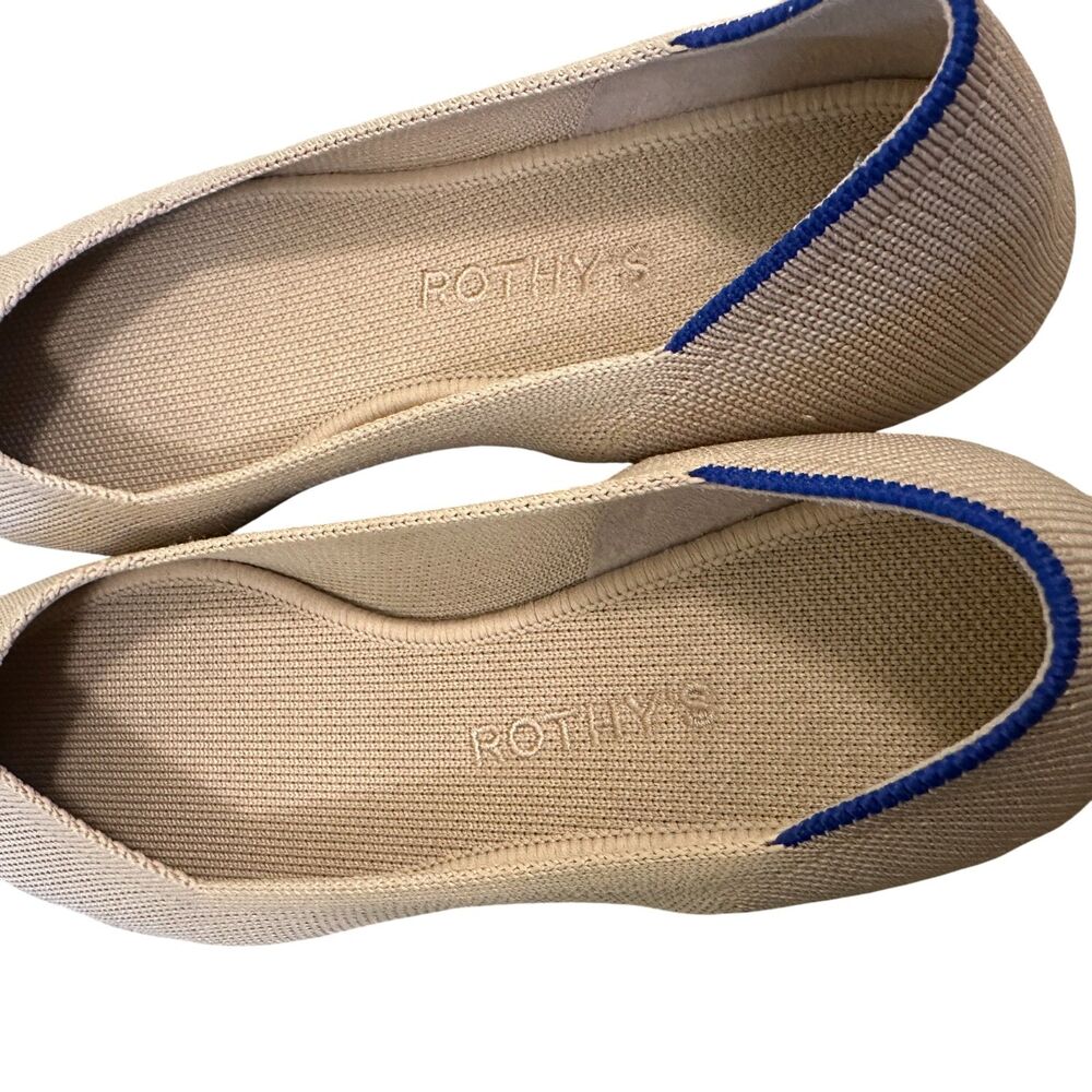 Rothys The Point Size 8 Beige Excellent Condition… - image 7